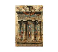 Intricate Pharaoh's Royal Court Painting Canvas Poster Wall Art Decor Print Picture Paintings for Living Room Bedroom Decoration 24x36inch(60x90cm)