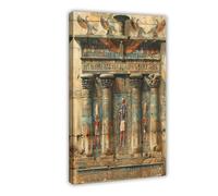 Intricate Pharaoh's Royal Court Painting Canvas Poster Wall Art Decor Print Picture Paintings for Living Room Bedroom Decoration 16x24inch(40x60cm)