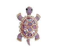 Intricate Turtles Brooch With Rhinestones Comfortable Wear Shimmering Crystal Embellished Lapel Pin Party Accessory Elegant Party Wear Brooch