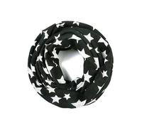 Intrigue Monochrome Black & White Star Snood Scarf/Hat Black/white