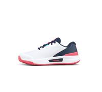 Wilson Intrigue Pro Clay Women's Tennis Shoes, Provide Great Midfoot Support and Traction, Luxurious Comfort and Durability, Colour: White/Navy Blazer/Dubarry, Size: 6