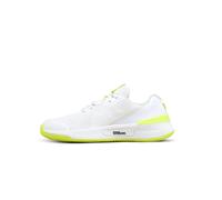 Wilson Women's Intrigue PRO OZ Tennis Shoe, White/Safety Yellow/Navy Blazer, 4 UK