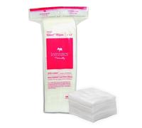 Intrinsics Large Silken Wipes (200 Count) - 4x4” 4-Ply Low-Absorbency Silk Cotton Pads, Lint-Free Hypoallergenic Gauze, Esthetician Supplies for Makeup & Skincare Application, Nails, and Spa Use