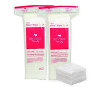 Intrinsics Petite Silken Wipes - 4"x4" 4-Ply Lint-Free Cotton Pads - Low-Absorbent, Soft, and Biodegradable - 2Pack (400 Count)