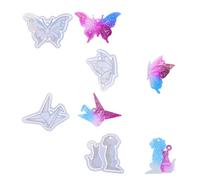 Introducing an elegant butterfly and crane with an artistic key chain and a versatile silicone mold for home decoration