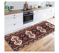 Introducing our exquisite collection of vintage-inspired hallway rugs, expertly crafted to enhance your home decor with a touch of classic elegance. Made from polyester fibers,