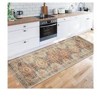 Introducing our exquisite collection of vintage-inspired hallway rugs, expertly crafted to enhance your home decor with a touch of classic elegance. Made from polyester fibers,
