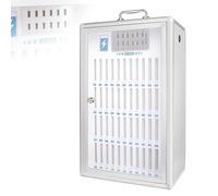 Introducing our Mobile Phone Safe, the perfect solution for optimizing organization and security in various settings. Crafted from durable aluminum alloy and acrylic, this stylish silver loc