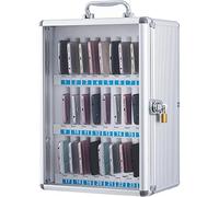 Introducing our Secure Cell Phone Locker, designed with a silent switch and independent padlock system, perfect for use in company meeting rooms, schools, and various other environments. O