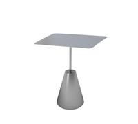 Introducing our sleek and modern metal side table, expertly crafted from durable stainless steel. This versatile piece features a round or square disc-shaped tabletop supported by a stylish