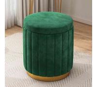Introducing the Light Luxury Round Makeup Stool, a chic and functional addition to your home decor. Made fabric, this stylish stool is lightweight at approximately 3kg yet