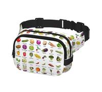 Introducing Various Vegetables Print Waist Bag Fanny Packs for Men & Women with Adjustable Belt for Outdoor Workout