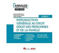 Introduction générale au droit et droit des personnes et de la famille - L1: 3 copies réelles d'étudiants annotées et corrigées - 9 Dissertations - 6 ... méthodologie appliqués aux sujets (2024-2025)