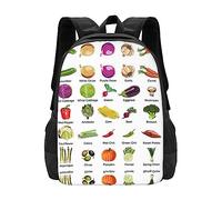 Introduction Of Various Vegetables Backpack For Girls&Boy Backpacks Elementary Bookbags Middle School Bags Women Casual Daypack