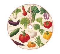 Introduction of various vegetables Christmas tree dresses, decorations, holiday parties, Christmas tree dresses in various sizes