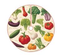 Introduction of various vegetables Christmas tree dresses, decorations, holiday parties, Christmas tree dresses in various sizes