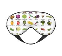Introduction of Various Vegetables Eye Print Sleep Soft Eyeshadow for Women Men Night Sleep Travel Nap