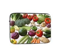 Introduction of Various Vegetables Laptop Case 10 inch, TSA Laptop Sleeve Shockproof Protective Notebook Case Water Resistant Computer Carrying Cover Briefcase Handbags Men Women Computer Bag