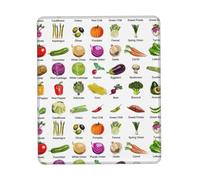 Introduction Of Various Vegetables Mouse Pad With Stitched Edge, Computer Mouse Mat With Non-Slip Rubber Base, Mouse Pads For Laptop