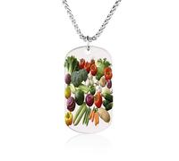 Introduction of Various Vegetables Personalized Necklace, Pendant Trendy Dainty Charm for Men Women, Memorial Necklace Family Christmas Birthday Anniversary Presents