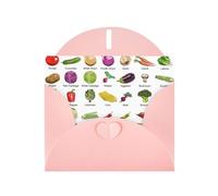 Introduction of various vegetables Print Blank Cards and Envelopes 5" x 6" for Wedding Birthday Invitations and All Occasions