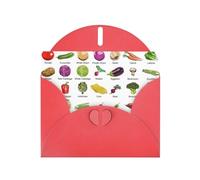 Introduction of various vegetables Print Blank Cards and Envelopes 5" x 6" for Wedding Birthday Invitations and All Occasions