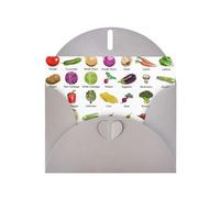 Introduction of various vegetables Print Blank Cards and Envelopes 5" x 6" for Wedding Birthday Invitations and All Occasions