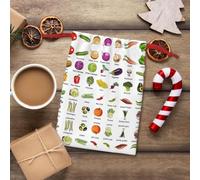 Introduction Of Various Vegetables Print Gift Drawstring Bag For Holiday Party Favors Daily Birthday Wedding Office Supplies