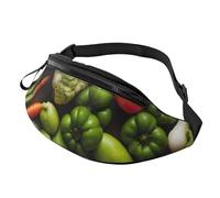 Introduction of Various Vegetables Print Men Women Stylish Waist Bag Comfort Pack Travel for Hiking Cycling and Running
