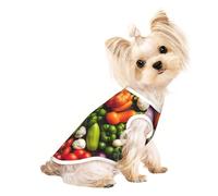 Introduction of various vegetables Print Pet T-Shirt Sleeveless Tank Top Fashion Gear Daily Wear Walking Playing Traveling