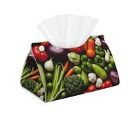 Introduction Of Various Vegetables Print Rectangular Tissue Box Cover Storage Organizer Daily Home Decor Accessory Holder