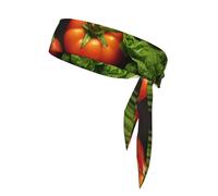 Introduction of Various Vegetables Print Sport Head Ties Headbands Bandanas Workout Hair Band Athletic Sweatbands for Running Tennis
