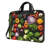Introduction Of Various Vegetables Print Ultra-Thin Portable Laptop Bag Briefcase Working Business Casual Shoulder Bags