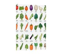 Introduction of various vegetables -Print Vertical Aluminum Sign 8x12 Inch, Rustproof Indoor Outdoor Wall Art For Home, Bar, Office, Hotel Décor.