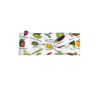 Introduction Of Various Vegetables Printed Baby Headband, Soft and Breathable, Adjustable, Perfect for Baby Photos (0-6 Months)