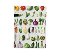 Introduction of various vegetables Printed Laptop Case 13-Inch Leather Laptop Sleeve Computer Bag Cover for Travel, Work, Business