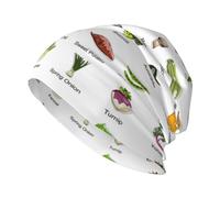 Introduction of Various Vegetables Stylish Unisex Knit Hat - Printed Design, Soft and Comfortable, Introduction of Various Vegetables, One size
