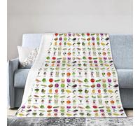 Introduction Of Various Vegetables Ultra-Soft Micro Fleece Blanket Air Conditioning Blanket Cover Blanket Warm Blanket