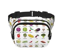 Introduction of Various Vegetables Unisex Fashion Waist Packs, Stylish Fanny Packs for Workouts, Running, Traveling, and Hiking