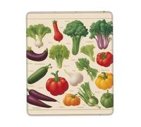 Introduction Of Vegetables Anti-Fray Stitched Edges, Premium-Textured Surface, Non-Slip Rubber Base, Gaming Mouse Mat