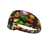 Introduction Of Vegetables Printing Double-Sided,Unisex Elastic Sports Headband,Ideal As A Gift For Sports-Loving Friends,Family