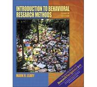 Introduction to Behavioral Research Methods (with Research Navigator)