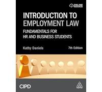 Introduction to Employment Law : Fundamentals for HR and Business Students