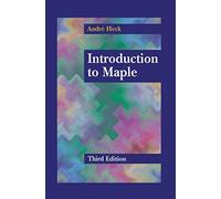 Introduction to Maple – Springer Verlag