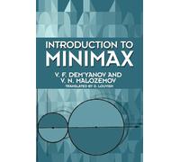 Introduction to Minimax (Dover Books on MaTHEMA 1.4tics)