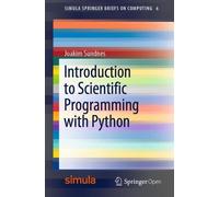Introduction to Scientific Programming with Python
