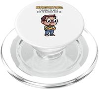 Introirtuous I'm Here To Help But I'd Rather Not Be Pixel Ar PopSockets PopGrip for MagSafe