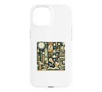 Introspective Atmosphere of a Library - En Art Culture Case for iPhone 15