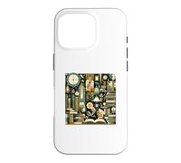 Introspective Atmosphere of a Library - En Art Culture Case for iPhone 16 Pro