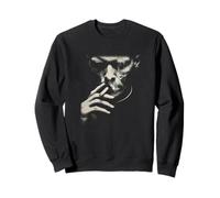 Introspective Hand To Face Abstract Portrait Sweatshirt